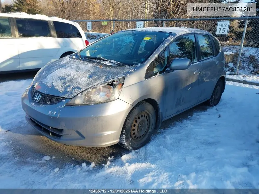 JHMGE8H57AC801201 2010 Honda Fit Lx