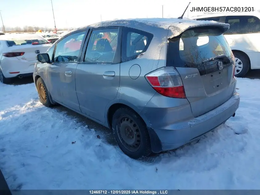 JHMGE8H57AC801201 2010 Honda Fit Lx