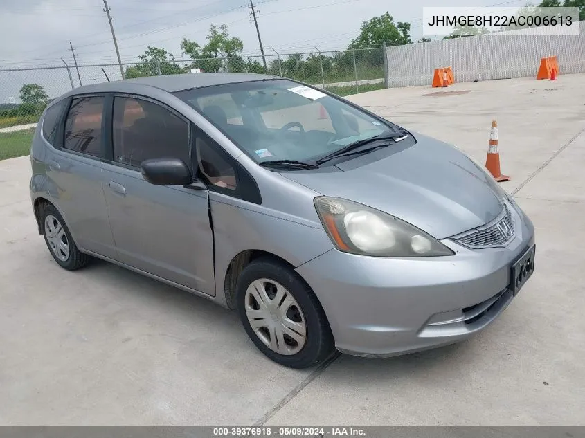 2010 Honda Fit VIN: JHMGE8H22AC006613 Lot: 39376918