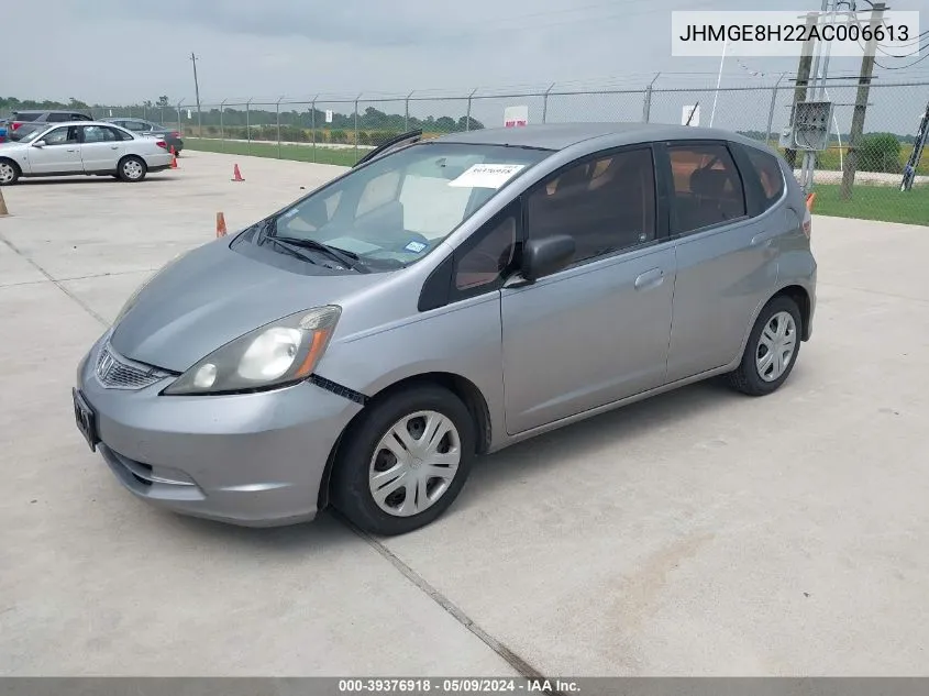 JHMGE8H22AC006613 2010 Honda Fit