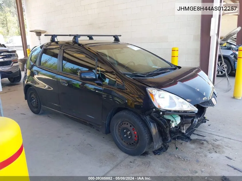 2010 Honda Fit Sport VIN: JHMGE8H44AS012257 Lot: 39385882