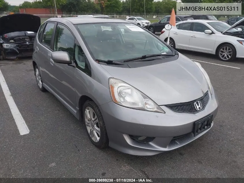 2010 Honda Fit Sport VIN: JHMGE8H4XAS015311 Lot: 39899238