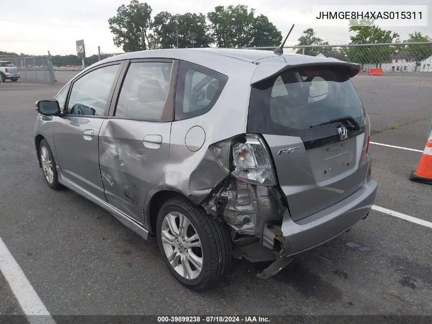 2010 Honda Fit Sport VIN: JHMGE8H4XAS015311 Lot: 39899238