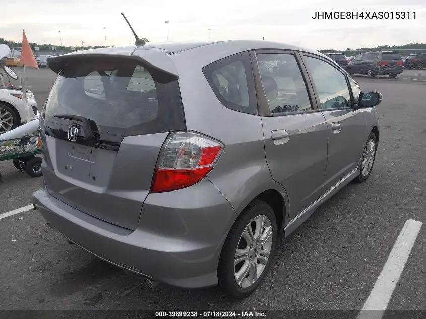 JHMGE8H4XAS015311 2010 Honda Fit Sport