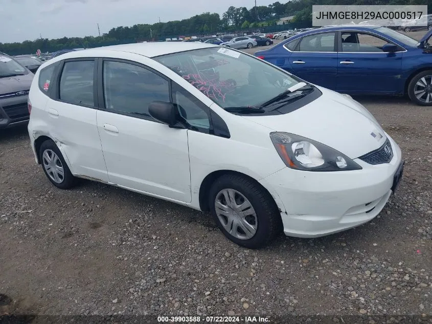 JHMGE8H29AC000517 2010 Honda Fit