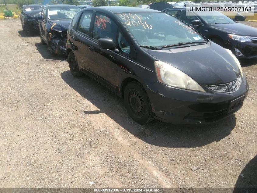 2010 Honda Fit VIN: JHMGE8H25AS007163 Lot: 39912096