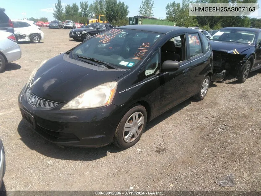 2010 Honda Fit VIN: JHMGE8H25AS007163 Lot: 39912096