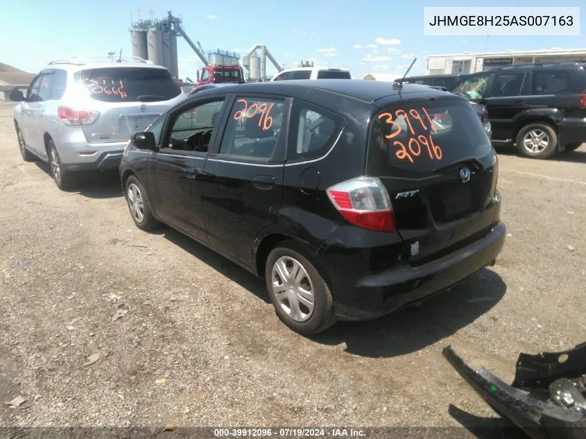 2010 Honda Fit VIN: JHMGE8H25AS007163 Lot: 39912096