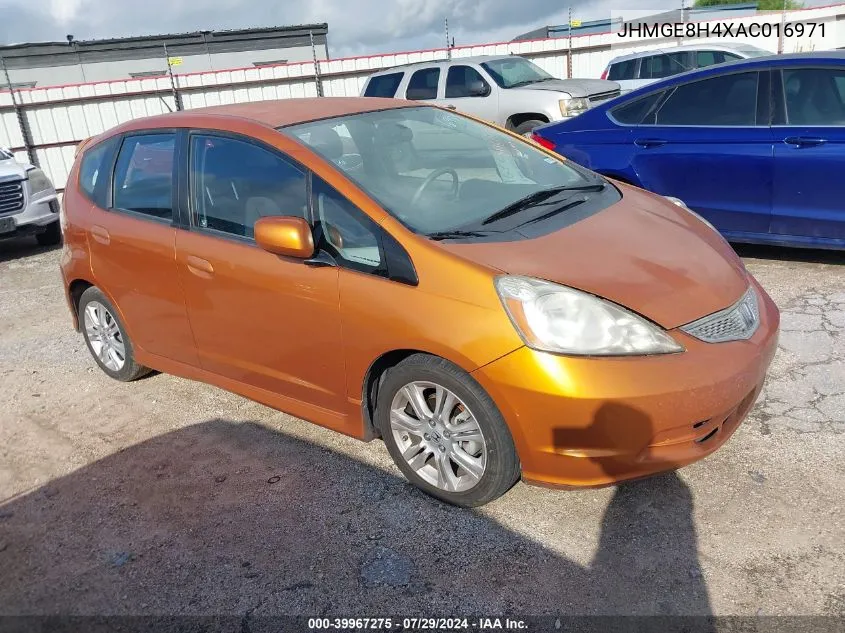 2010 Honda Fit Sport VIN: JHMGE8H4XAC016971 Lot: 39967275