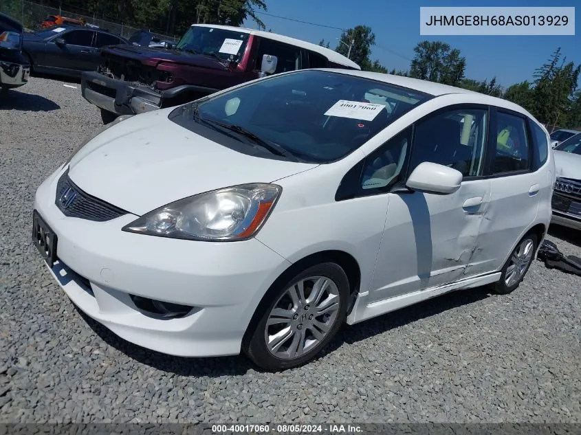 2010 Honda Fit Sport VIN: JHMGE8H68AS013929 Lot: 40017060