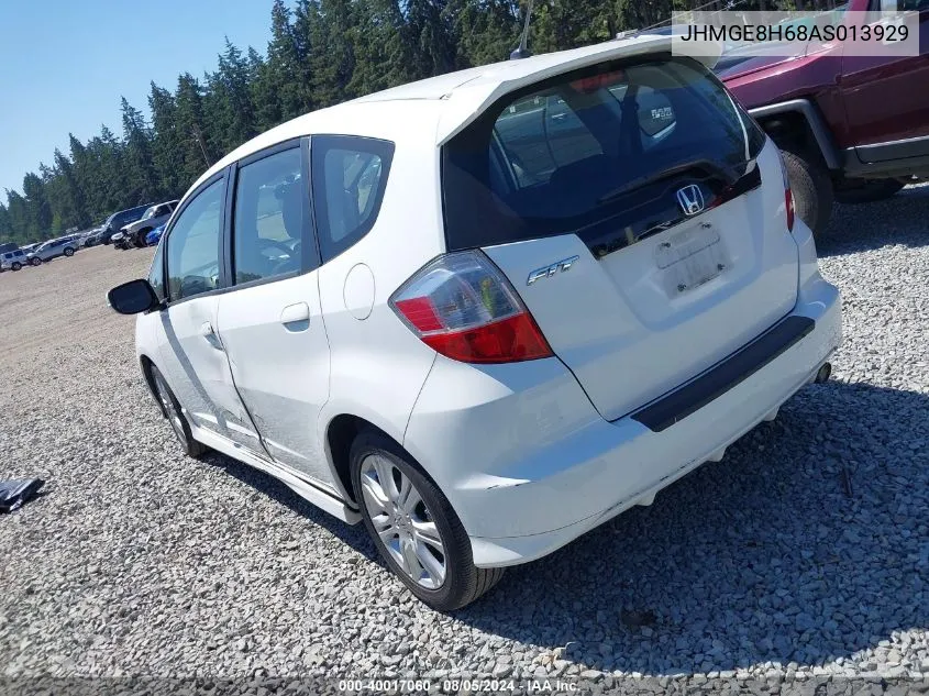 2010 Honda Fit Sport VIN: JHMGE8H68AS013929 Lot: 40017060