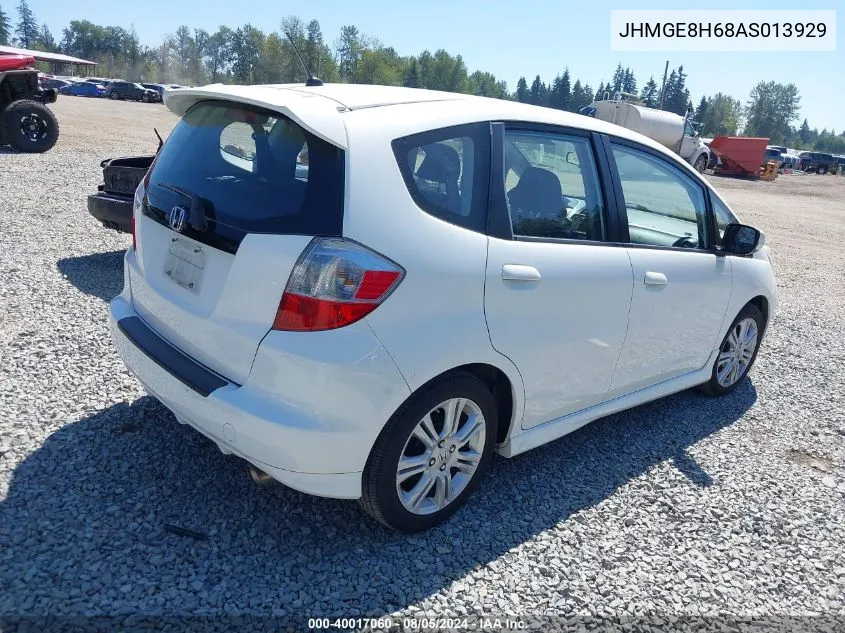 2010 Honda Fit Sport VIN: JHMGE8H68AS013929 Lot: 40017060