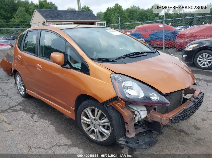 2010 Honda Fit Sport VIN: JHMGE8H48AS028056 Lot: 40048665