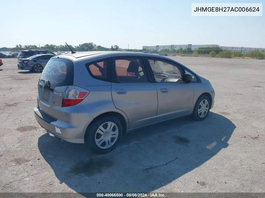 JHMGE8H27AC006624 2010 Honda Fit