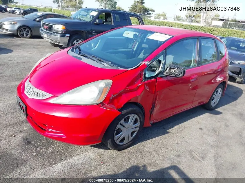 JHMGE8H28AC037848 2010 Honda Fit