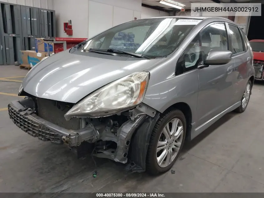 2010 Honda Fit Sport VIN: JHMGE8H44AS002912 Lot: 40075380