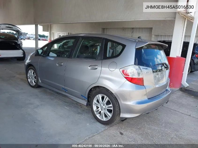 2010 Honda Fit Sport VIN: JHMGE8H45AS016530 Lot: 40243108