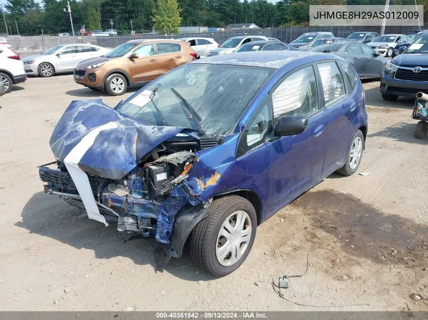 JHMGE8H29AS012009 2010 Honda Fit