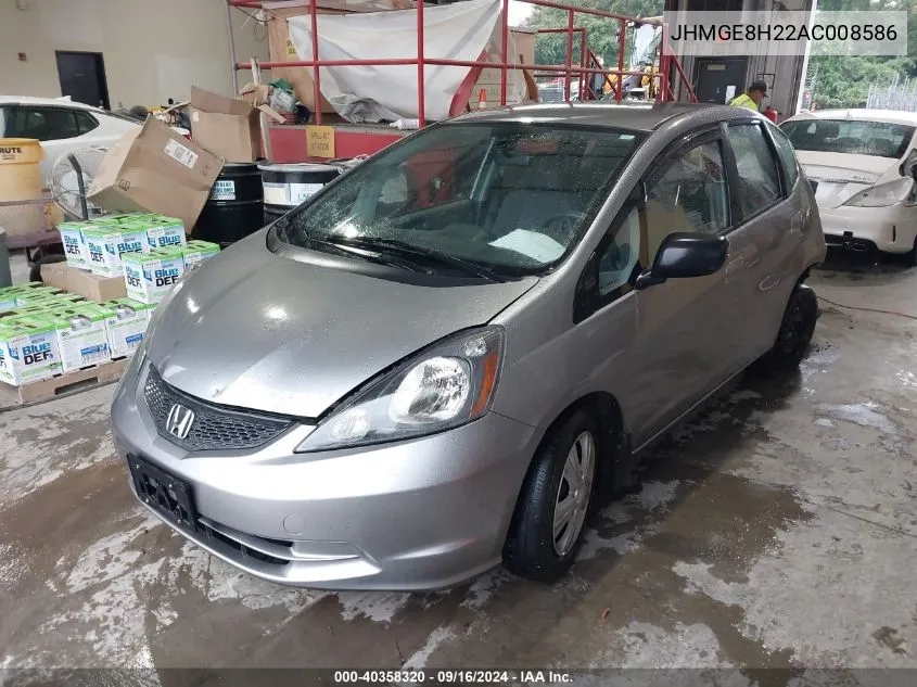 JHMGE8H22AC008586 2010 Honda Fit