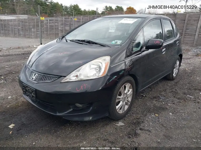 JHMGE8H40AC015229 2010 Honda Fit Sport