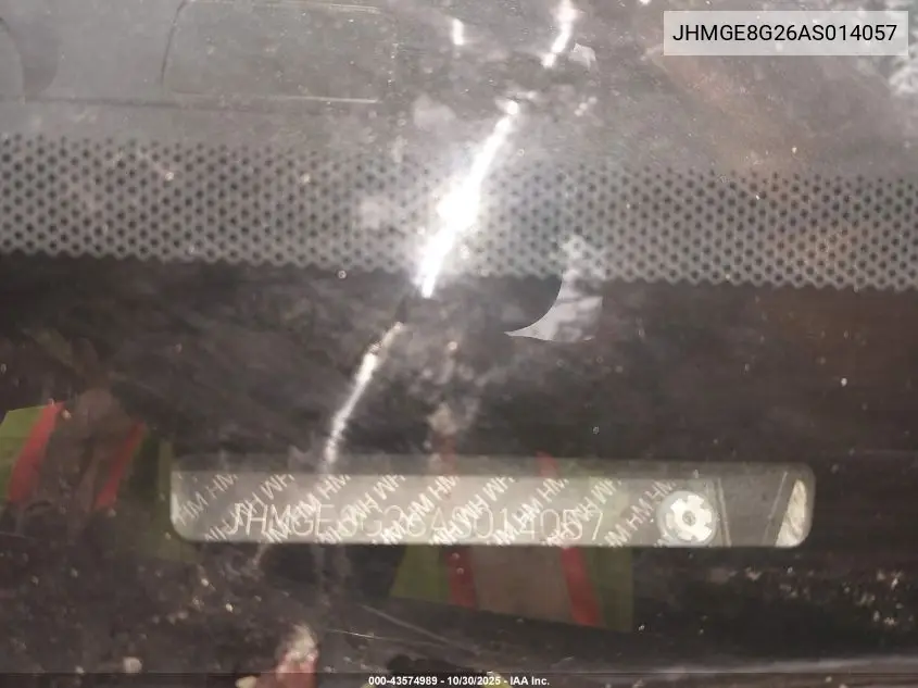 JHMGE8G26AS014057 2010 Honda Fit
