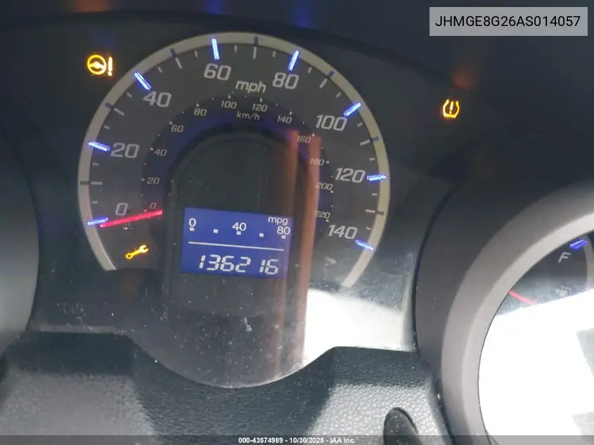 JHMGE8G26AS014057 2010 Honda Fit