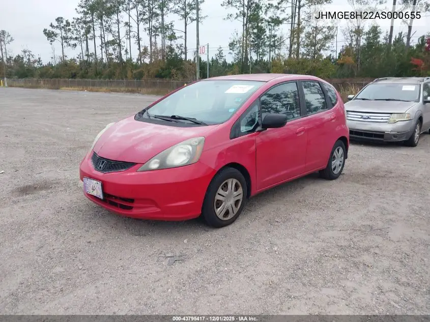 JHMGE8H22AS000655 2010 Honda Fit