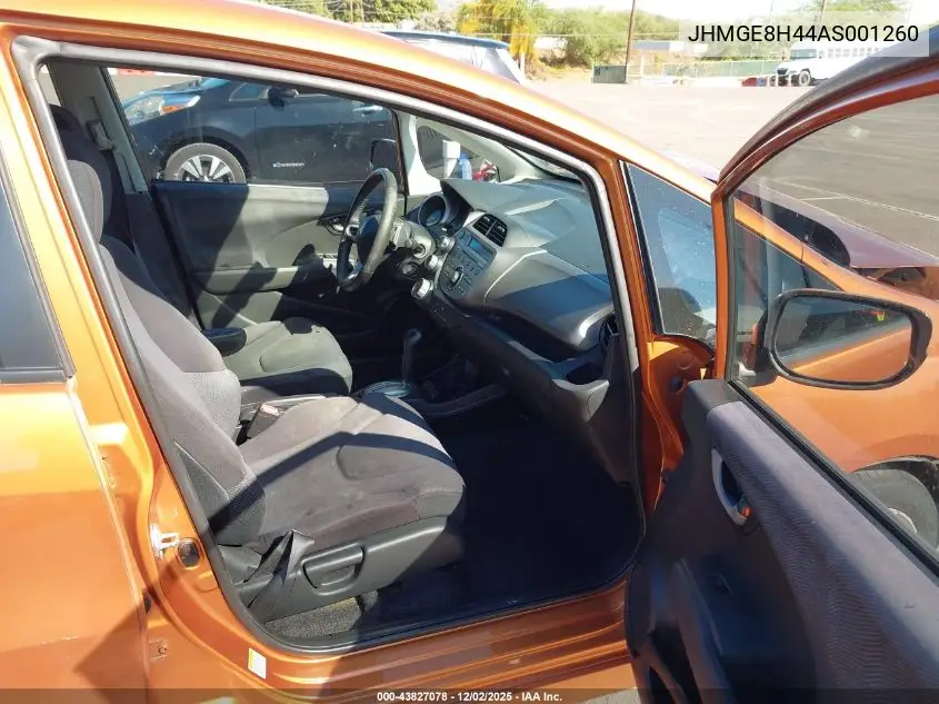 JHMGE8H44AS001260 2010 Honda Fit Sport