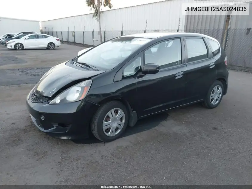 JHMGE8H25AS024836 2010 Honda Fit