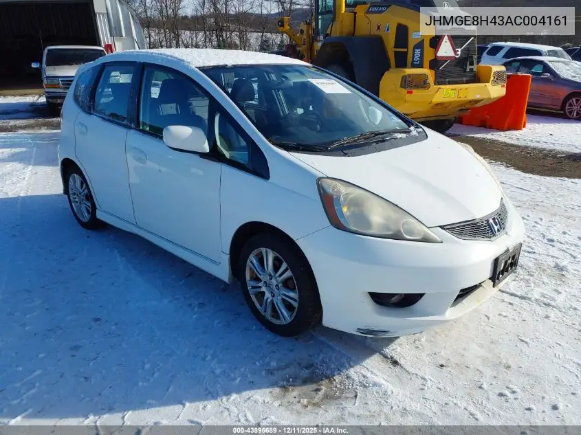 JHMGE8H43AC004161 2010 Honda Fit Sport