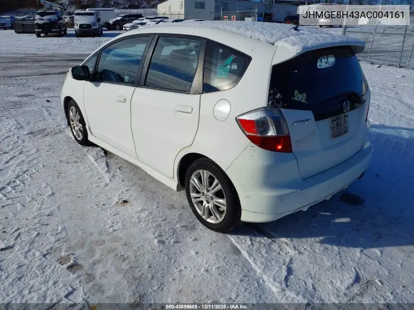 JHMGE8H43AC004161 2010 Honda Fit Sport