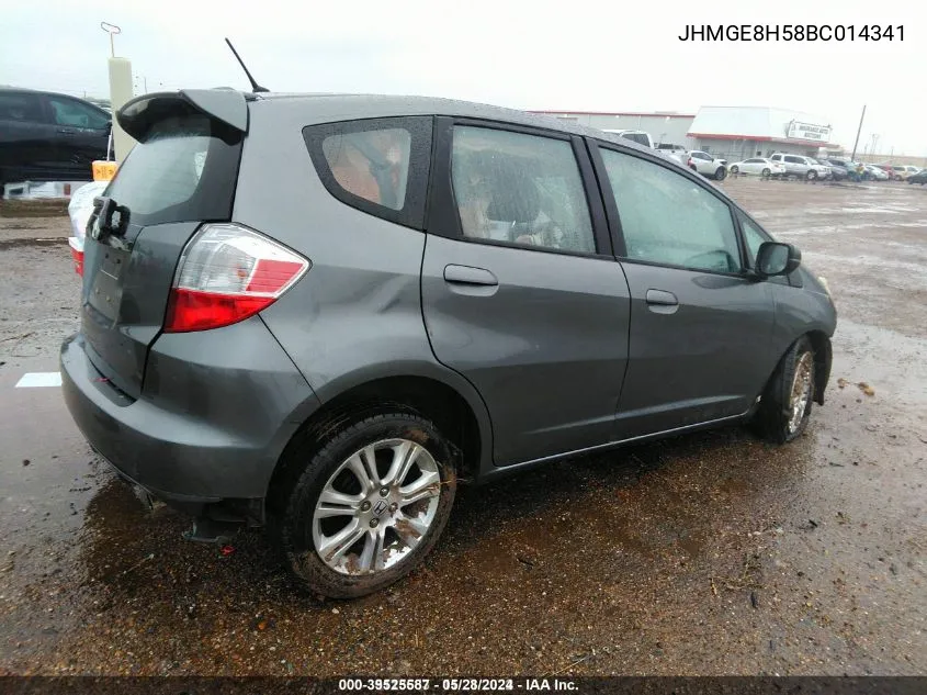 2011 Honda Fit Sport VIN: JHMGE8H58BC014341 Lot: 39525587