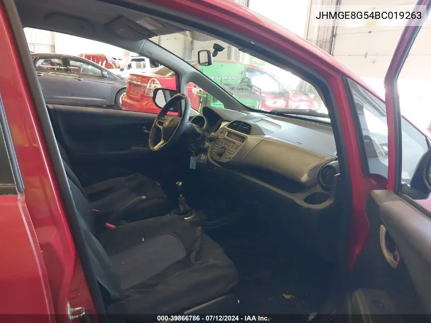 JHMGE8G54BC019263 2011 Honda Fit Sport