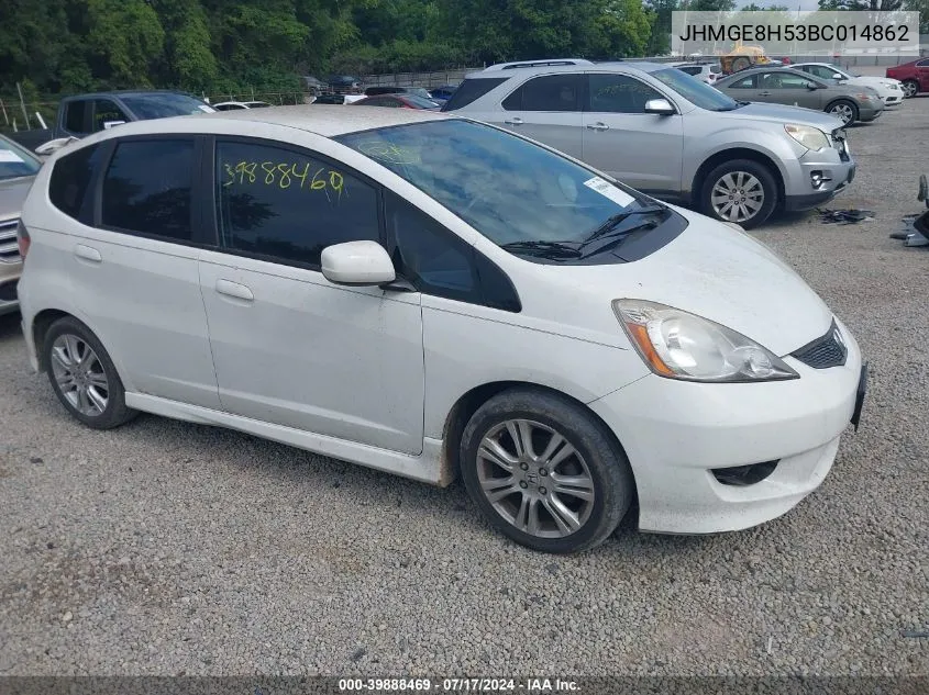 2011 Honda Fit Sport VIN: JHMGE8H53BC014862 Lot: 39888469