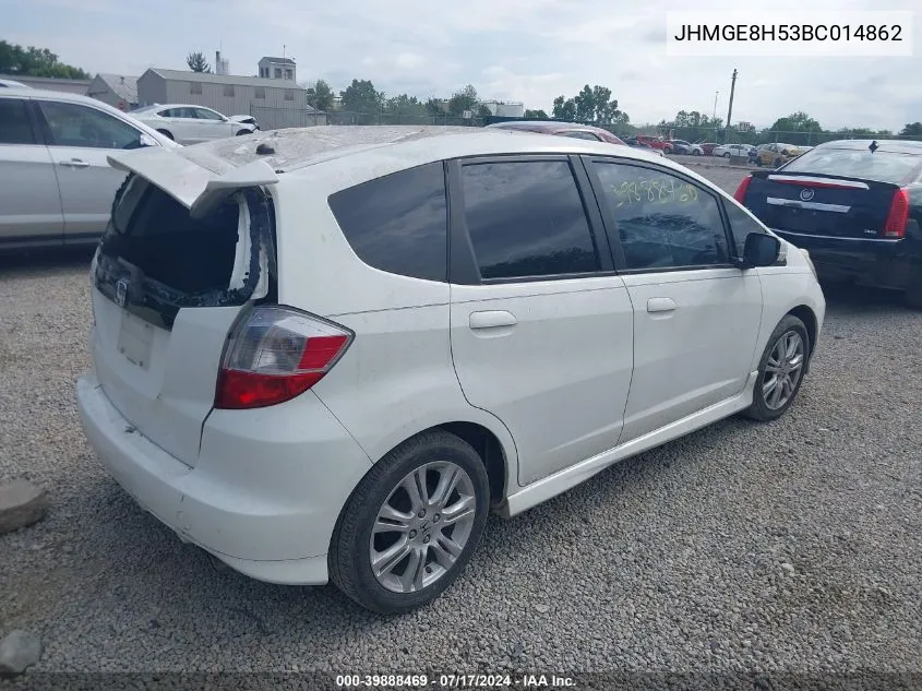 JHMGE8H53BC014862 2011 Honda Fit Sport