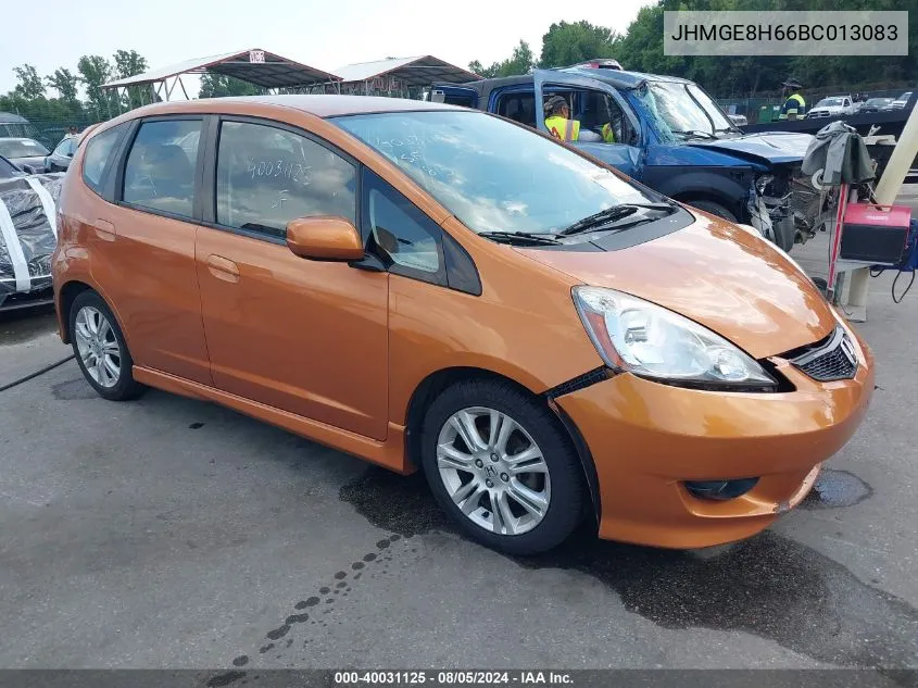 JHMGE8H66BC013083 2011 Honda Fit Sport