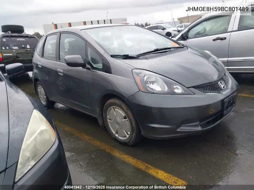 JHMGE8H59BC801489 2011 Honda Fit