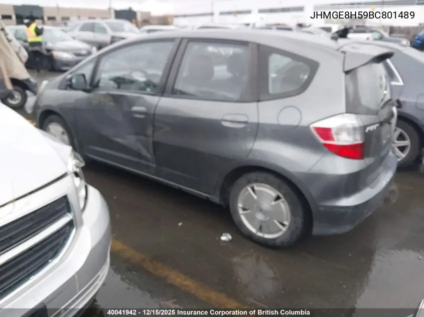 JHMGE8H59BC801489 2011 Honda Fit
