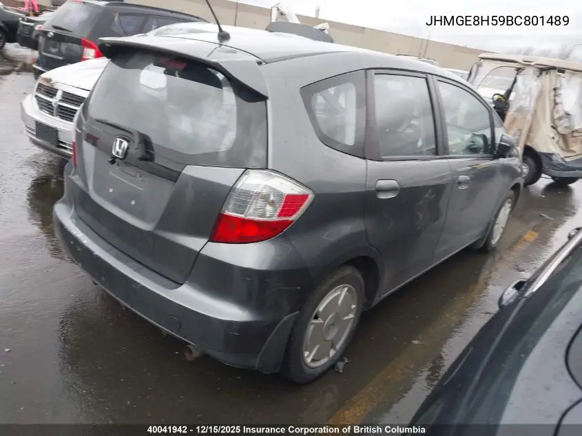JHMGE8H59BC801489 2011 Honda Fit