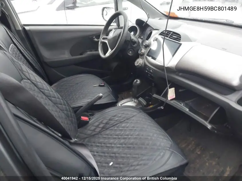 JHMGE8H59BC801489 2011 Honda Fit