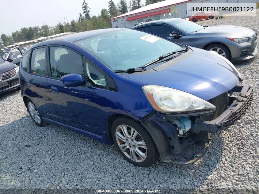 JHMGE8H59BC021122 2011 Honda Fit Sport