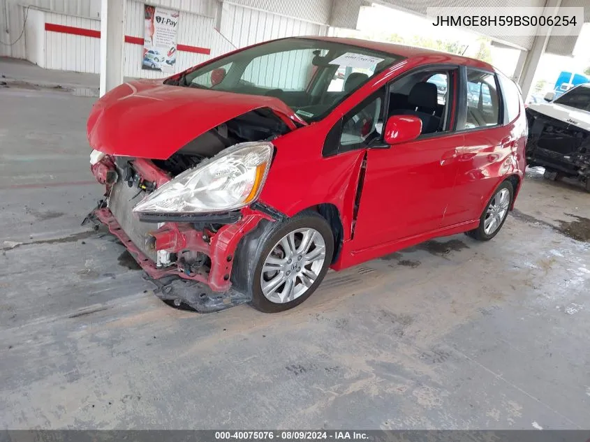 JHMGE8H59BS006254 2011 Honda Fit Sport