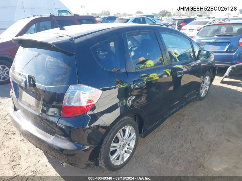 JHMGE8H52BC026128 2011 Honda Fit Sport