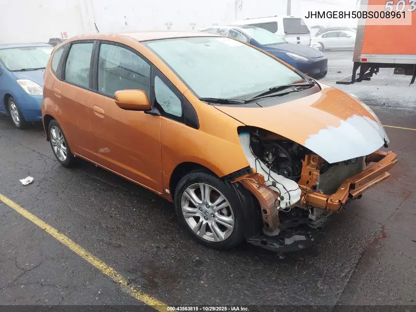 JHMGE8H50BS008961 2011 Honda Fit Sport