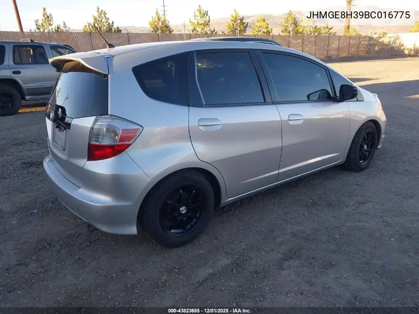 JHMGE8H39BC016775 2011 Honda Fit