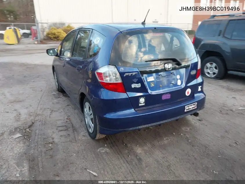 JHMGE8H39BC019496 2011 Honda Fit