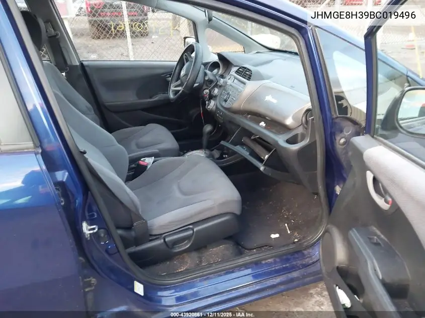 JHMGE8H39BC019496 2011 Honda Fit