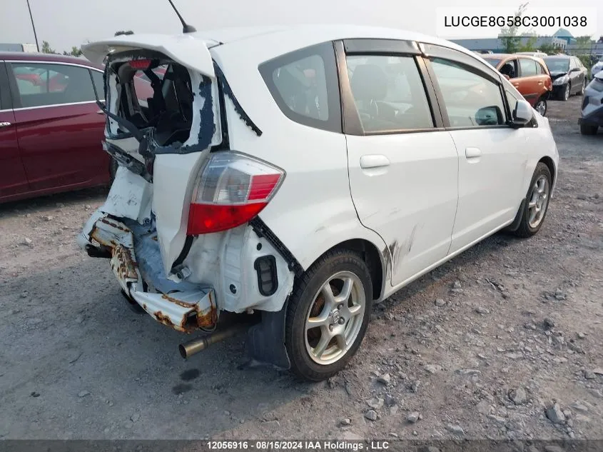 LUCGE8G58C3001038 2012 Honda Fit Lx