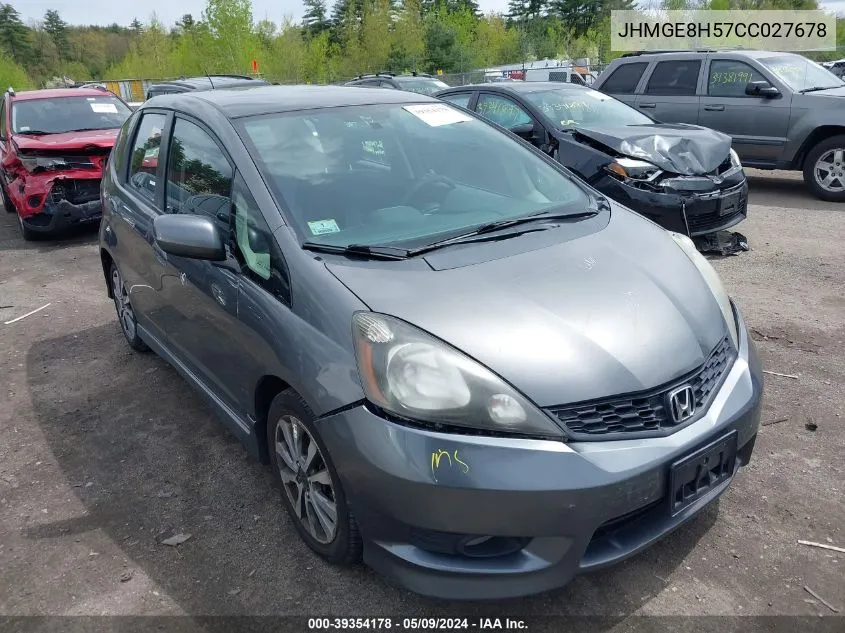 2012 Honda Fit Sport VIN: JHMGE8H57CC027678 Lot: 39354178