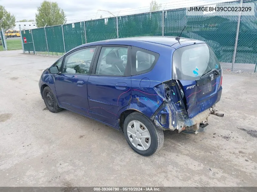 JHMGE8H39CC023209 2012 Honda Fit